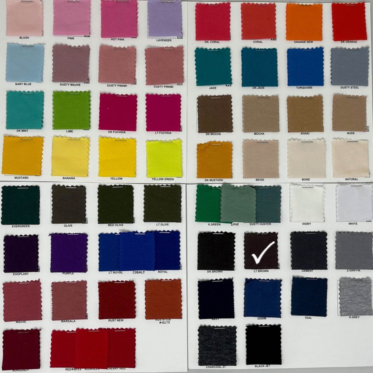 1 Yard Lightweight Cotton Stretch Knit Fabric for T-Shirts, Dresses and More 58"-60" Wide